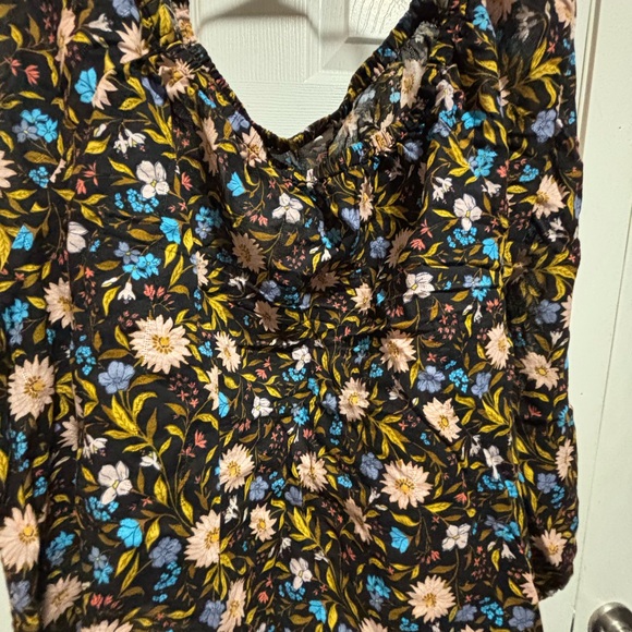 A.N.A Plus Size Woman’s Floral Top 3X 3/4 Sleeves - Picture 2 of 4